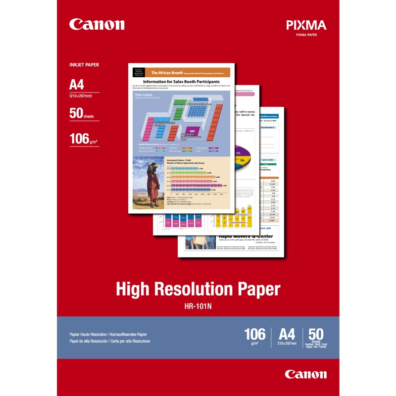 HR-101 - A4 (210 x 297 mm) 50 Blatt Normalpapier